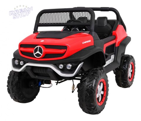 Pojazd Mercedes BENZ UNIMOG Czerwony Pojazd Mercedes BENZ UNIMOG Czerwony