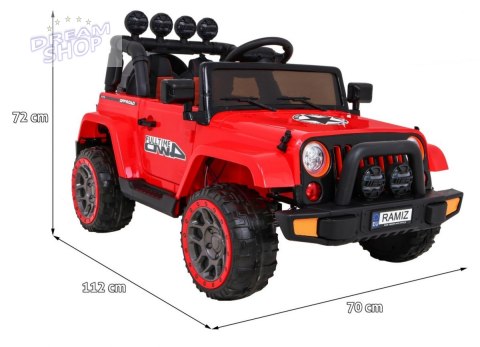 Pojazd Terenowy Full Time 4WD Czerwony Pojazd Terenowy Full Time 4WD Czerwony