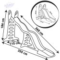 Smoby Zjeżdżalnia Megagliss Duża 2w1 Ślizg 360 cm