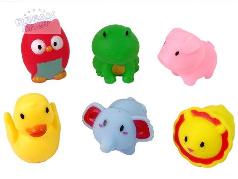 Zestaw do Kąpieli Zwierzątka Gumowe Siatka Żyrafa