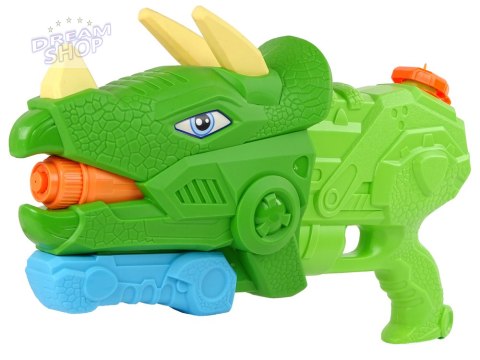 Pistolet Na Wodę Dinosaur Triceratops 1330 ml Zielony Zasięg 8 m Pistolet Na Wodę Dinosaur Triceratops 1330 ml Zielony Zasięg 8 m