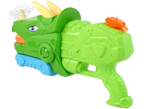 Pistolet Na Wodę Dinosaur Triceratops 1330 ml Zielony Zasięg 8 m Pistolet Na Wodę Dinosaur Triceratops 1330 ml Zielony Zasięg 8 m