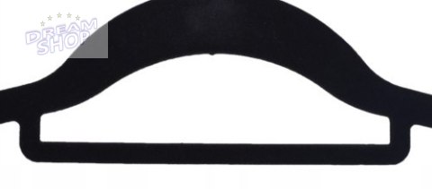 Wieszak welurowy Maxi komplet 60 sztuk czarny Wieszak welurowy Maxi komplet 60 sztuk czarny