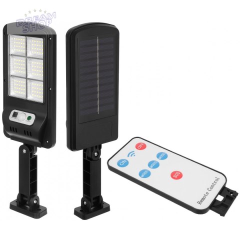 Lampa solarna uliczna z czujnikiem ruchu zmierzchu i pilotem 120led Lampa solarna uliczna z czujnikiem ruchu zmierzchu i pilotem 120led
