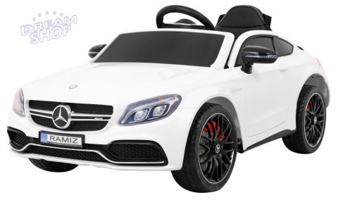 Pojazd Mercedes Benz C63 AMG Biały Pojazd Mercedes Benz C63 AMG Biały