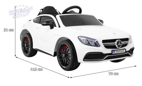 Pojazd Mercedes Benz C63 AMG Biały Pojazd Mercedes Benz C63 AMG Biały