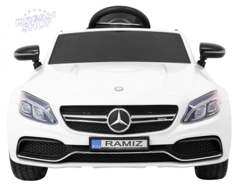 Pojazd Mercedes Benz C63 AMG Biały Pojazd Mercedes Benz C63 AMG Biały