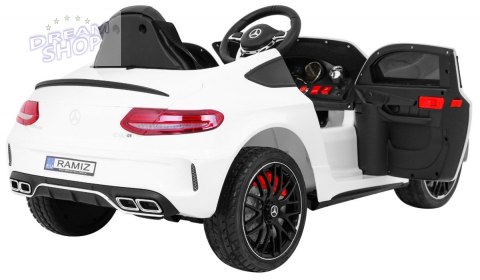 Pojazd Mercedes Benz C63 AMG Biały Pojazd Mercedes Benz C63 AMG Biały
