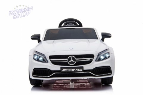 Pojazd Mercedes Benz C63 AMG Biały Pojazd Mercedes Benz C63 AMG Biały