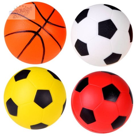 Piłki piankowe zestaw 4szt 10cm do nogi SP0705 Piłki piankowe zestaw 4szt 10cm do nogi SP0705