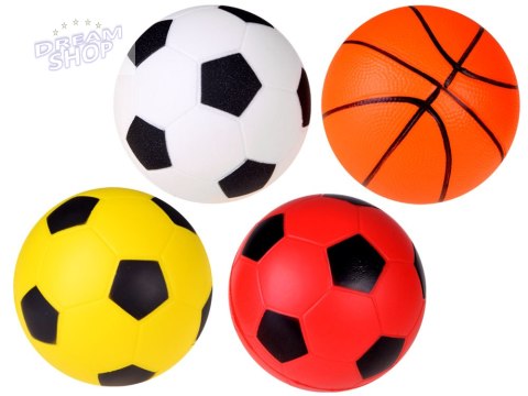 Piłki piankowe zestaw 4szt 10cm do nogi SP0705 Piłki piankowe zestaw 4szt 10cm do nogi SP0705