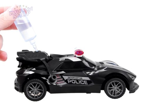 Auto zdalnie sterowane Policja dym światło RC0596 Auto zdalnie sterowane Policja dym światło RC0596