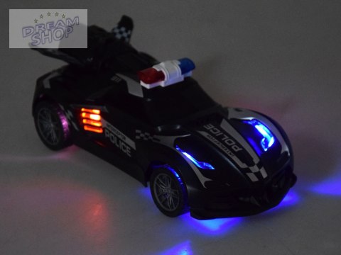 Auto zdalnie sterowane Policja dym światło RC0596 Auto zdalnie sterowane Policja dym światło RC0596