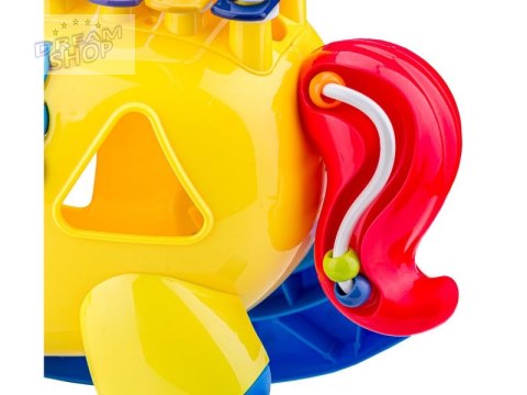 Edukacyjny Konik Na Biegunach Interaktywny Sorter, Cymbałki, Klocki, Melodie Edukacyjny Konik Na Biegunach Interaktywny Sorter, Cymbałki, Klocki, Melodie