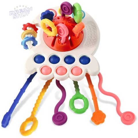 Interaktywna zabawka sensoryczna 4w1 gryzak Pop it ZA4274 Interaktywna zabawka sensoryczna 4w1 gryzak Pop it ZA4274