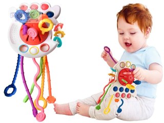 Interaktywna zabawka sensoryczna 4w1 gryzak Pop it ZA4274