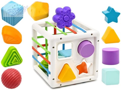 Kostka sorter zabawka dla maluszka gumki ZA4310