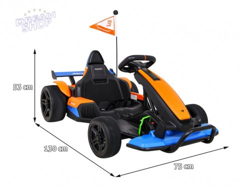 Pojazd Gokart McLaren Drift Pomarańczowy Pojazd Gokart McLaren Drift Pomarańczowy
