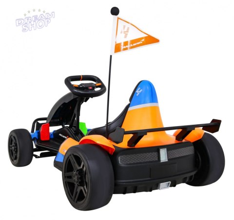 Pojazd Gokart McLaren Drift Pomarańczowy Pojazd Gokart McLaren Drift Pomarańczowy