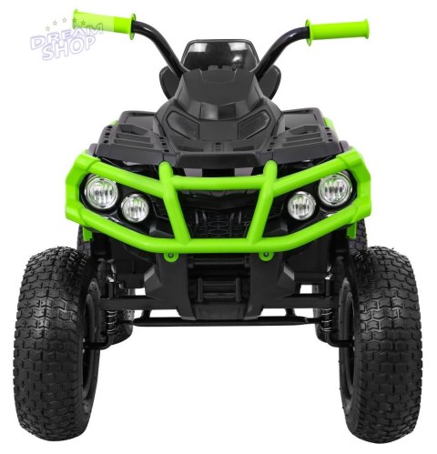 Quad ATV Air na akumulator dla dzieci Czarno-zielony + Koła pompowane + Radio MP3 + Wolny Start Quad ATV Air na akumulator dla dzieci Czarno-zielony + Koła pompowane + Radio MP3 + Wolny Start