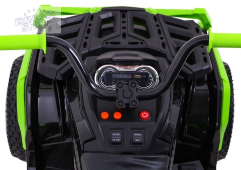 Quad ATV Air na akumulator dla dzieci Czarno-zielony + Koła pompowane + Radio MP3 + Wolny Start Quad ATV Air na akumulator dla dzieci Czarno-zielony + Koła pompowane + Radio MP3 + Wolny Start