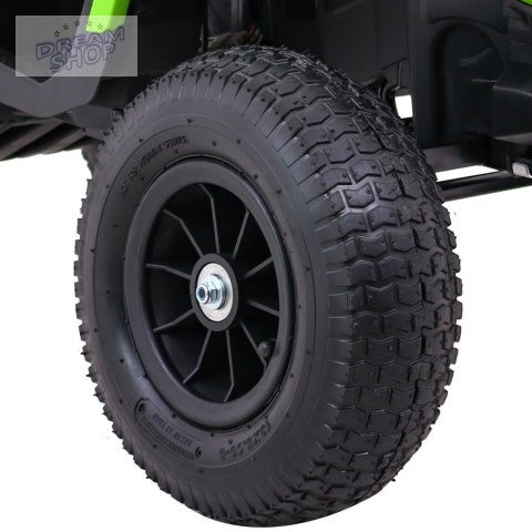 Quad ATV Air na akumulator dla dzieci Czarno-zielony + Koła pompowane + Radio MP3 + Wolny Start Quad ATV Air na akumulator dla dzieci Czarno-zielony + Koła pompowane + Radio MP3 + Wolny Start