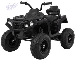 Quad ATV Air na akumulator dla dzieci Czarny + Koła pompowane + Radio MP3 + Wolny Start