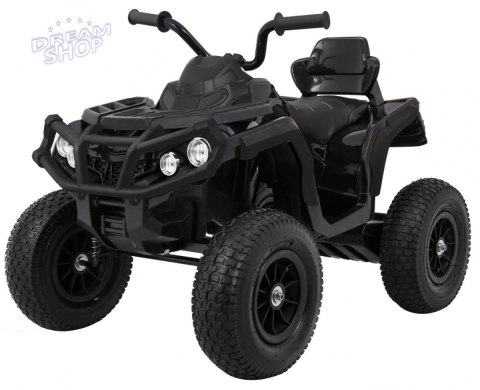 Quad ATV Air na akumulator dla dzieci Czarny + Koła pompowane + Radio MP3 + Wolny Start Quad ATV Air na akumulator dla dzieci Czarny + Koła pompowane + Radio MP3 + Wolny Start