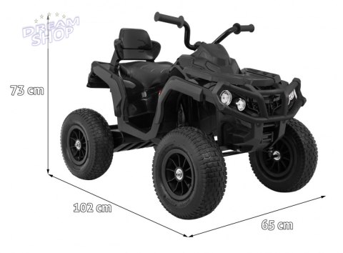 Quad ATV Air na akumulator dla dzieci Czarny + Koła pompowane + Radio MP3 + Wolny Start Quad ATV Air na akumulator dla dzieci Czarny + Koła pompowane + Radio MP3 + Wolny Start