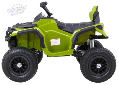 Quad ATV Air na akumulator dla dzieci Zielony + Koła pompowane + Radio MP3 + Wolny Start Quad ATV Air na akumulator dla dzieci Zielony + Koła pompowane + Radio MP3 + Wolny Start