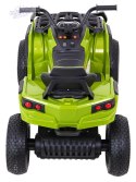 Quad ATV Air na akumulator dla dzieci Zielony + Koła pompowane + Radio MP3 + Wolny Start