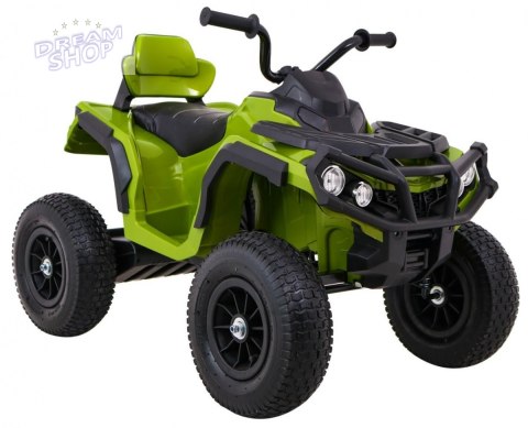 Quad ATV Air na akumulator dla dzieci Zielony + Koła pompowane + Radio MP3 + Wolny Start Quad ATV Air na akumulator dla dzieci Zielony + Koła pompowane + Radio MP3 + Wolny Start
