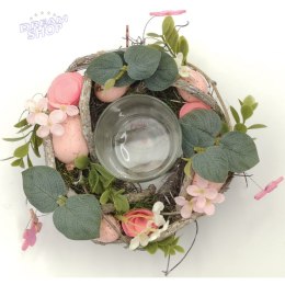 Świecznik dekoracyjny piórka 16 cm na tea light