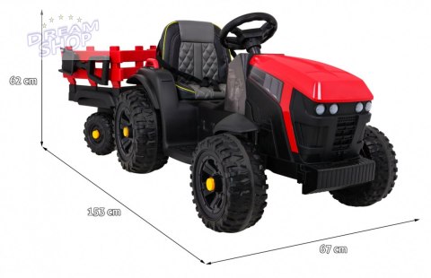 Traktor Titanium Z Przyczepą Czerwony Traktor Titanium Z Przyczepą Czerwony