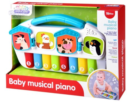 Wesołe muzyczne Pianinko zwierzaki ZA4298 Wesołe muzyczne Pianinko zwierzaki ZA4298