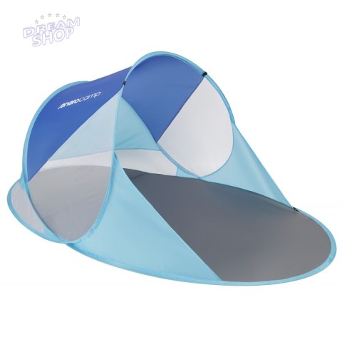 Namiot parawan plażowy samorozkładający 190x120x90/70 cm niebieski pop-up Namiot parawan plażowy samorozkładający 190x120x90/70 cm niebieski pop-up