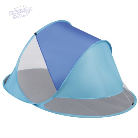 Namiot parawan plażowy samorozkładający 190x120x90/70 cm niebieski pop-up Namiot parawan plażowy samorozkładający 190x120x90/70 cm niebieski pop-up