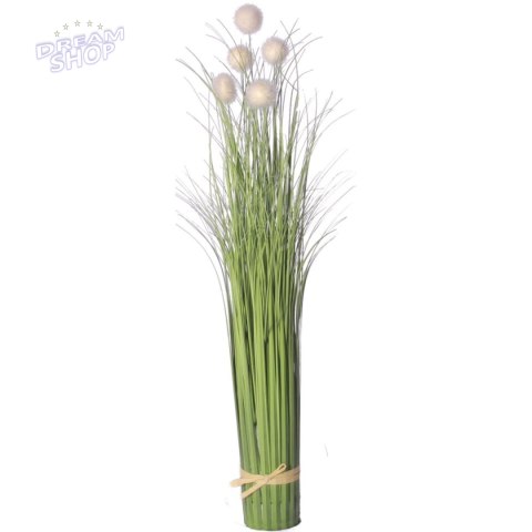 Sztuczna trawa fejka jak żywa z białymi kulkami 70 cm