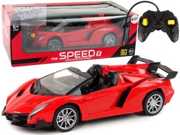Zdalnie Sterowane Auto Sportowe R/C 1:18 Czerwone