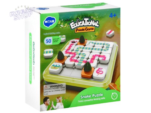 Edukacyjna gra logiczna Wąż układanka GR0598 Edukacyjna gra logiczna Wąż układanka GR0598