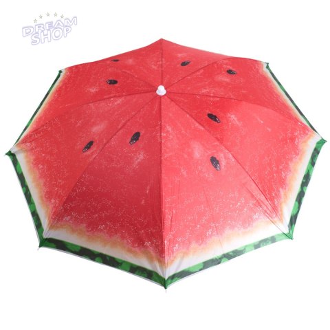 Parasol składany przeciwsłoneczny 180cm ogrodowy balkonowy z funkcją przechylania arbuz