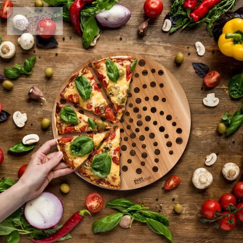 Pizza Aerator Deska do Serwowania Pizzy Drewniana Pizza Aerator Deska do Serwowania Pizzy Drewniana