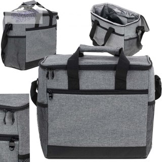 Torba termiczna na lunch plażę piknik 16L szara