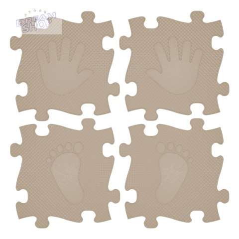WOOPIE Mata Sensoryczna Ortopedyczna Puzzle Ręce i Nogi 16 el. - Kolor Beżowy WOOPIE Mata Sensoryczna Ortopedyczna Puzzle Ręce i Nogi 16 el. - Kolor Beżowy
