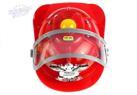 Zestaw Strażaka Kask Sikawka Toporek Akcesoria Zestaw Strażaka Kask Sikawka Toporek Akcesoria