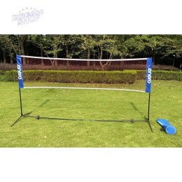 Zestaw regulowany do badmintona tenisa i siatkówki 3w1 siatka 310x76 cm