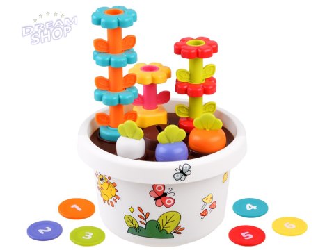 Hola Zestaw z doniczką 12m+ sorter piramida ZA4294 Hola Zestaw z doniczką 12m+ sorter piramida ZA4294