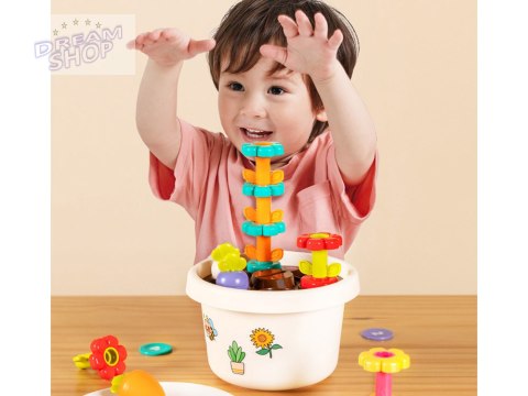 Hola Zestaw z doniczką 12m+ sorter piramida ZA4294 Hola Zestaw z doniczką 12m+ sorter piramida ZA4294