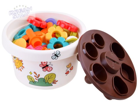 Hola Zestaw z doniczką 12m+ sorter piramida ZA4294 Hola Zestaw z doniczką 12m+ sorter piramida ZA4294