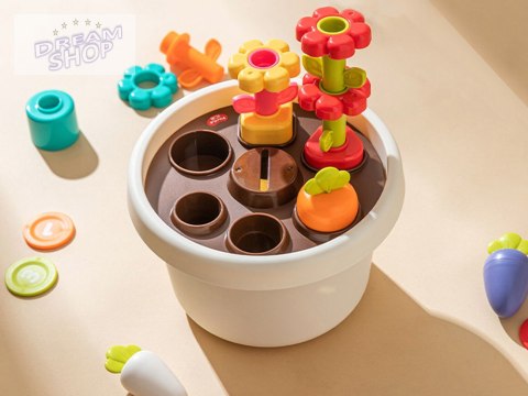 Hola Zestaw z doniczką 12m+ sorter piramida ZA4294 Hola Zestaw z doniczką 12m+ sorter piramida ZA4294